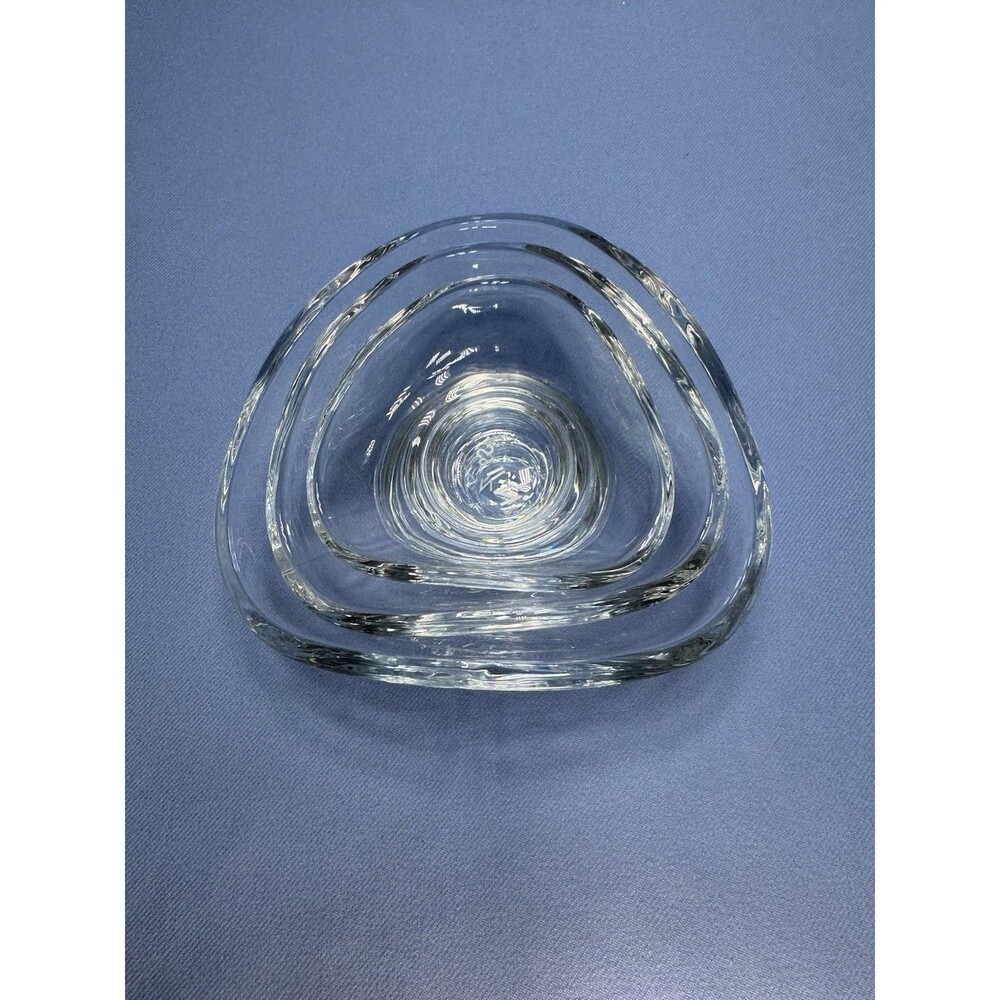 SIN Set Of 3 Urch Glass Decorative Bowls 3.6, 4.5, 5.25”